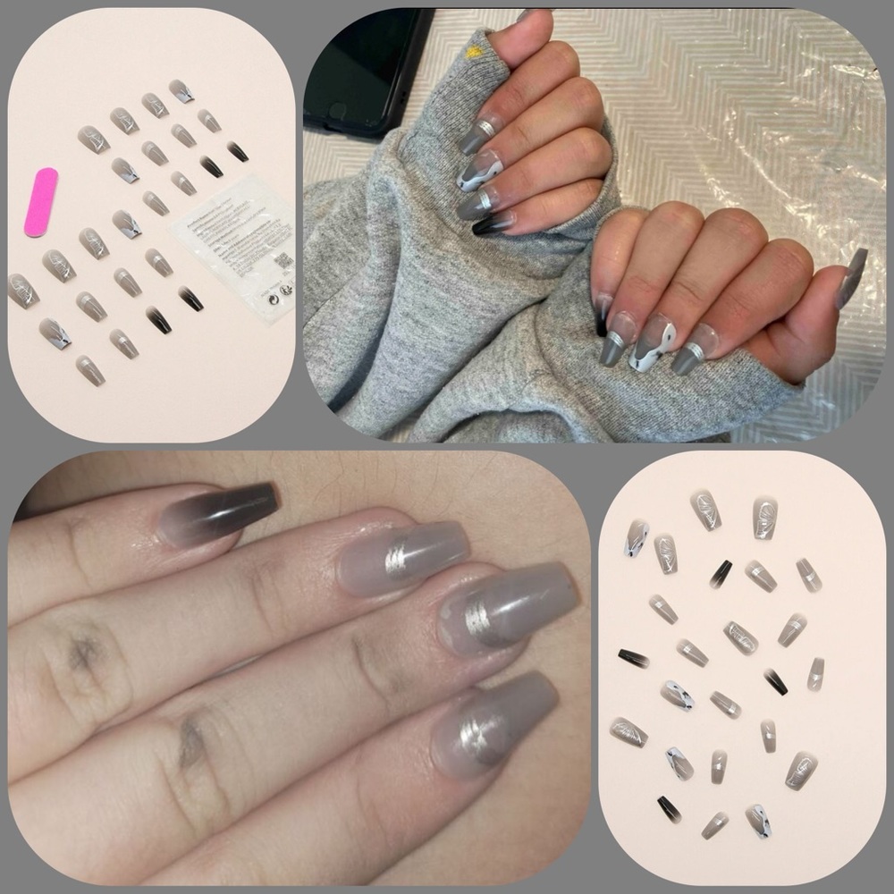 🖤24 PIECE OMBRE NAIL SET🤍
